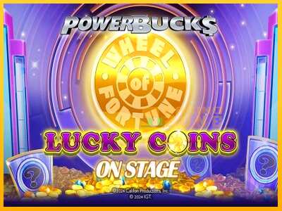 Дастгоҳ барои пул PowerBucks Wheel of Fortune Lucky Coins On Stage