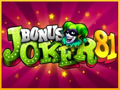 Дастгоҳ барои пул Bonus Joker 81